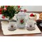 Ceramic Pink Rose Mini Tea Set- 5 Piece Set,Home Decoration Gift Idea Decor
